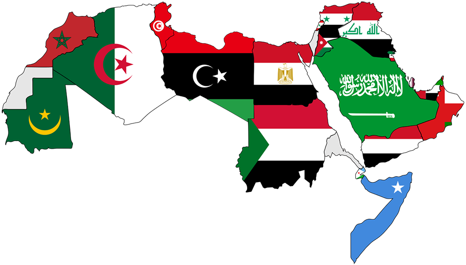 خريطة الوطن العربى